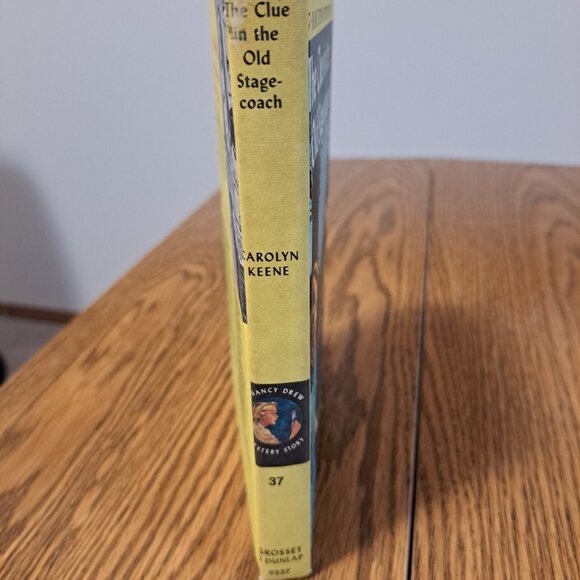 Nancy Drew The Clue In The Old Stage Coach Hard Cover Book #37 1960 - Picture 4 of 6